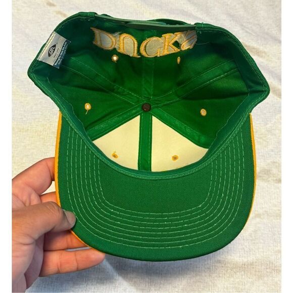Oregon Ducks University Hat Cap AJD Lucky Stripe Snapback Vintage - Picture 5 of 5